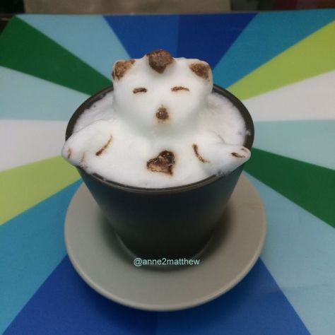 latte art beer